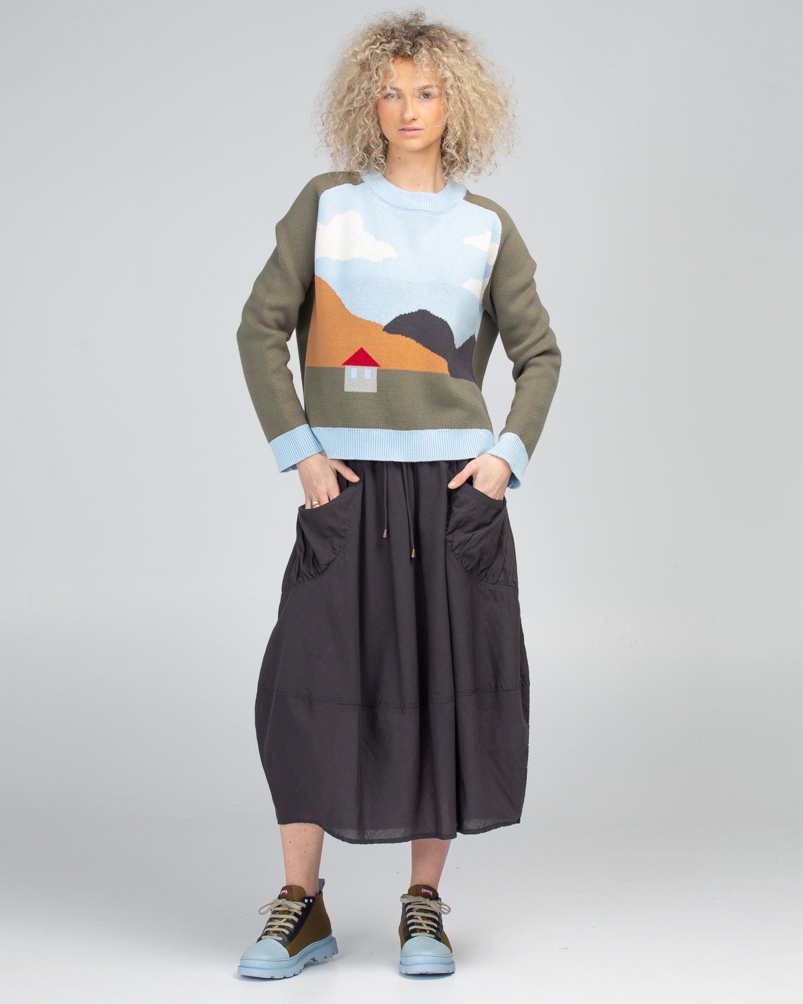 Winter Guru Skirt - Slate