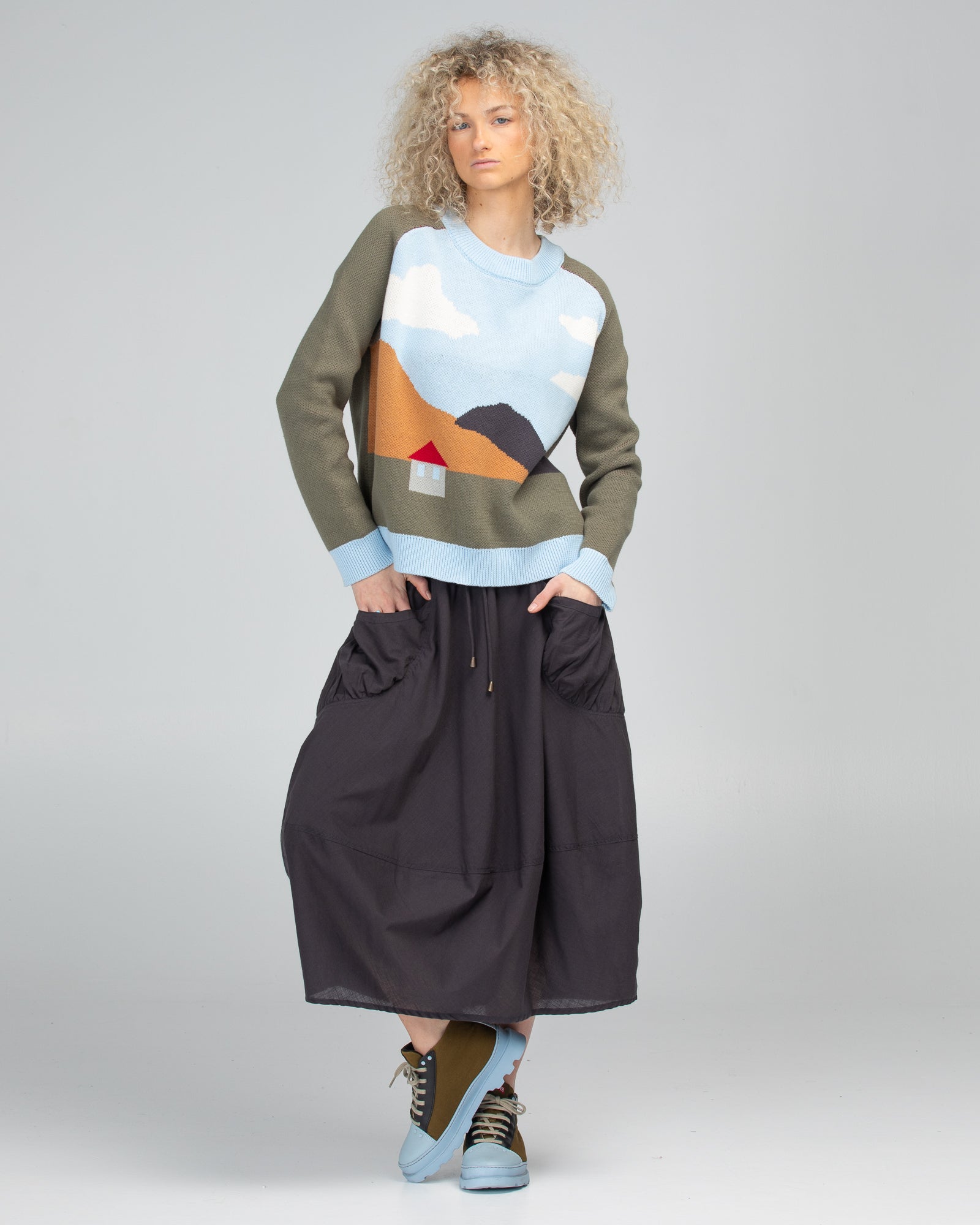 Winter Guru Skirt - Slate