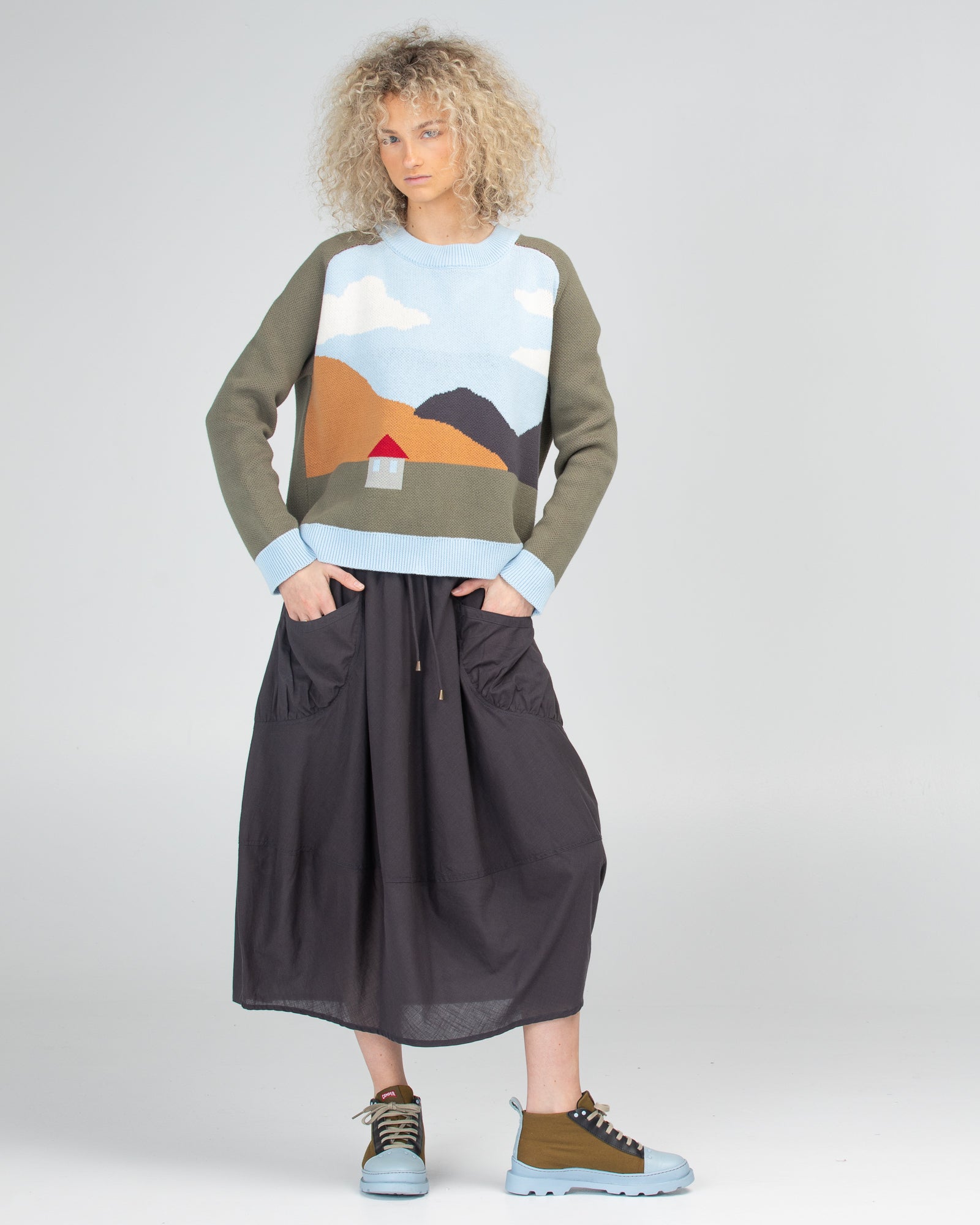 Winter Guru Skirt - Slate