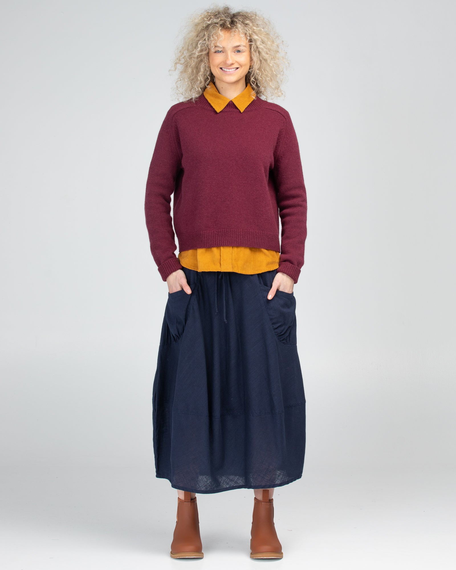 Winter Guru Skirt - Navy