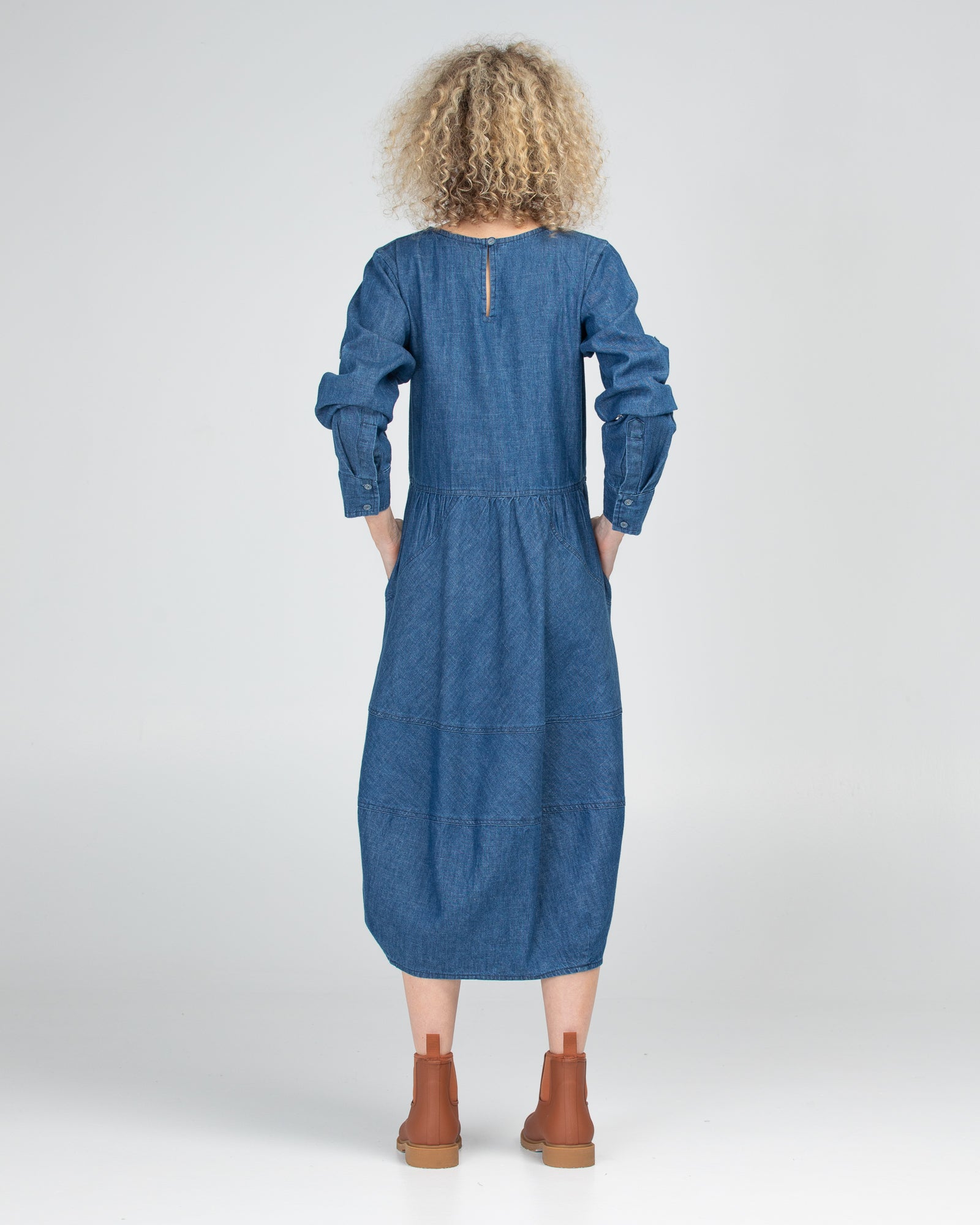 Guru Dress - Mid Wash Denim