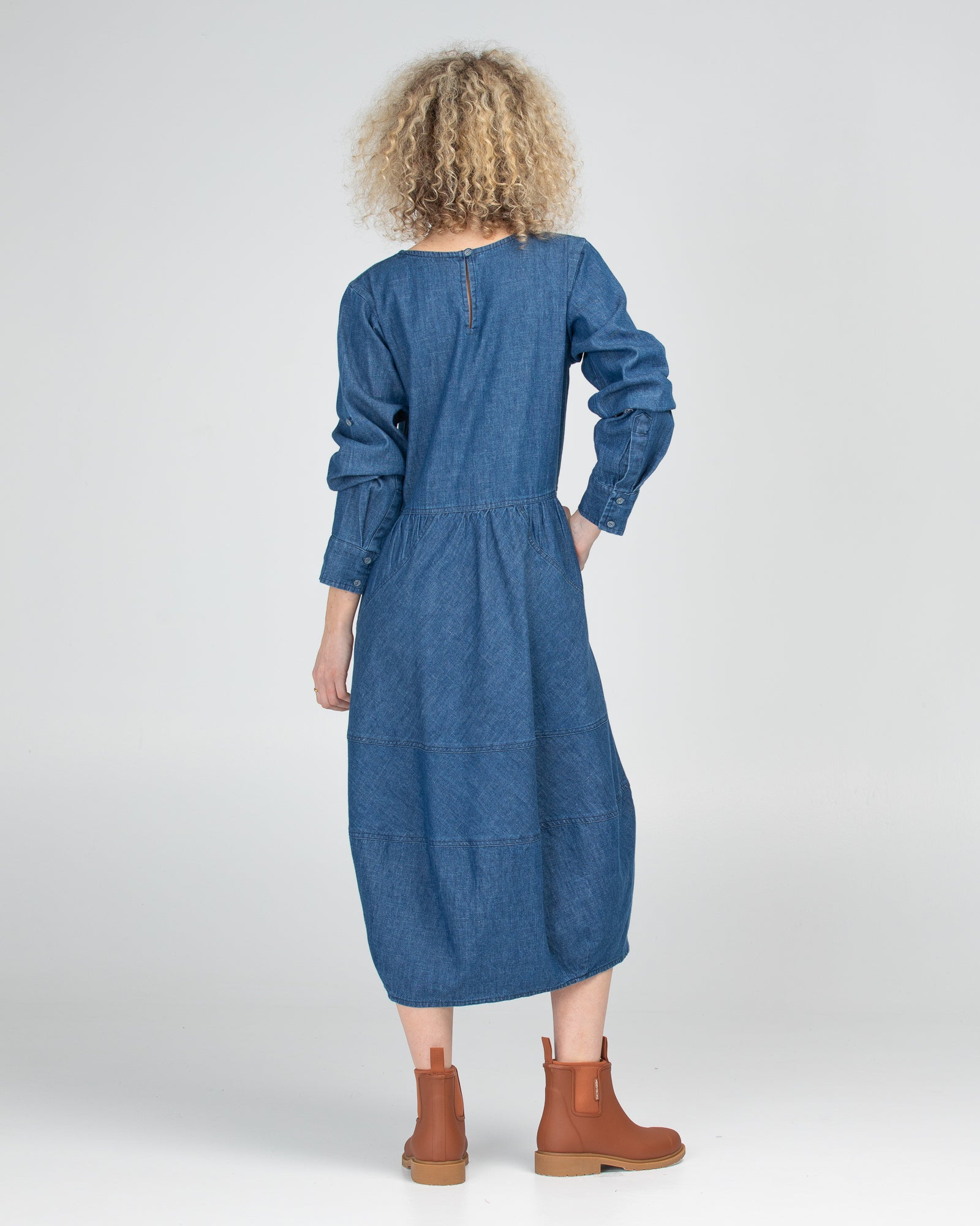 Guru Dress - Mid Wash Denim