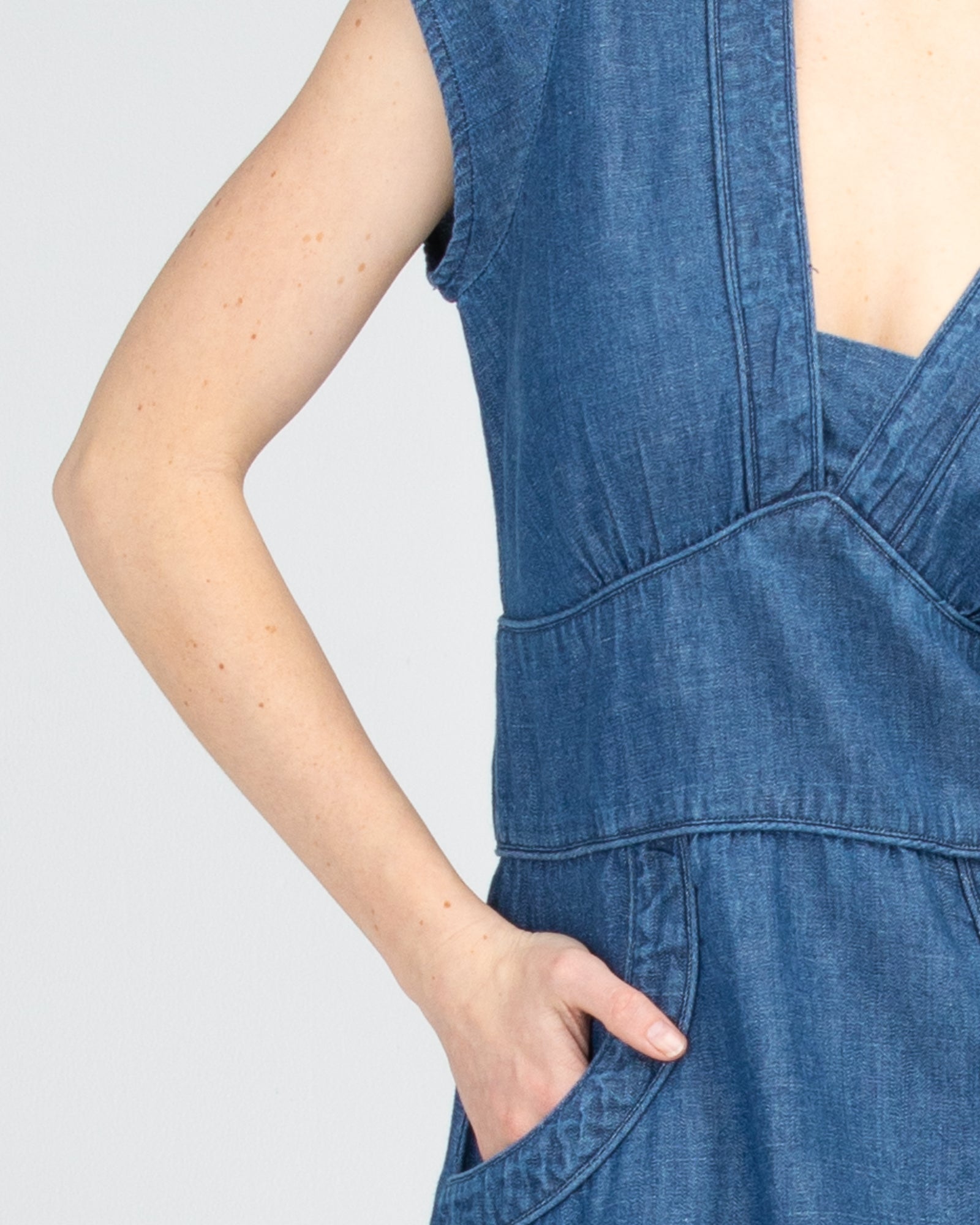 Daisy Dress - Mid Wash Denim