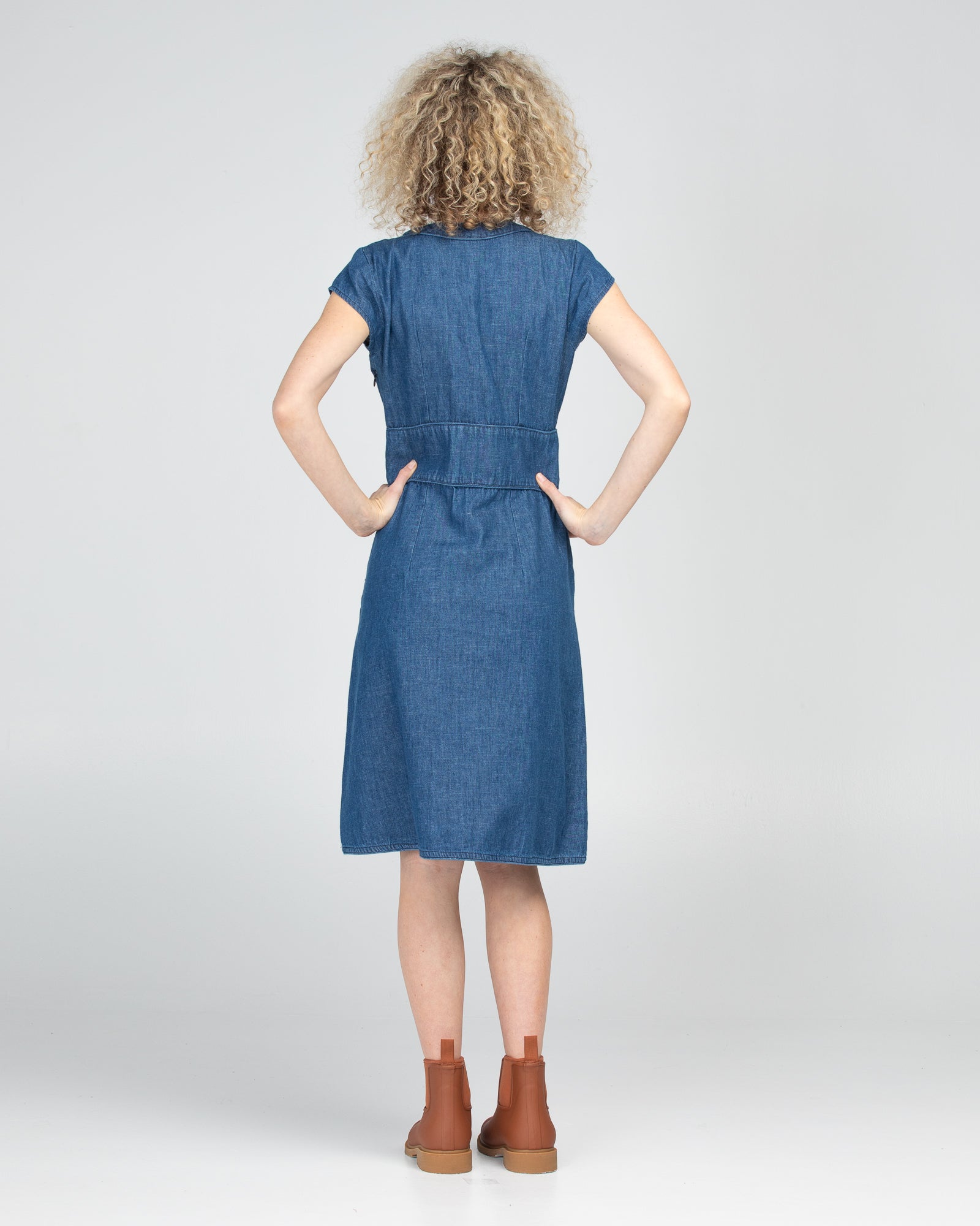 Daisy Dress - Mid Wash Denim