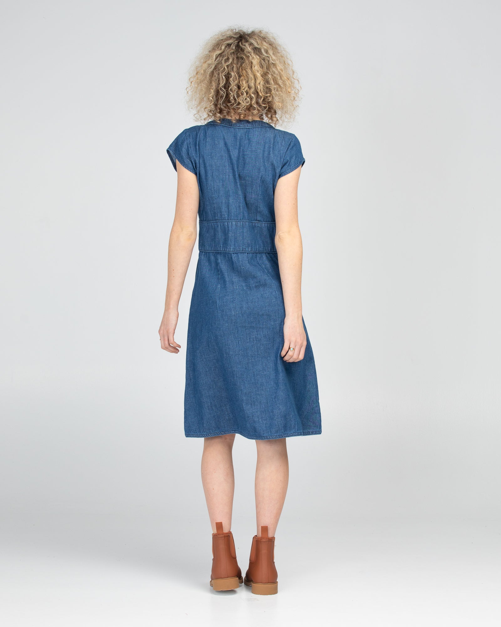 Daisy Dress - Mid Wash Denim