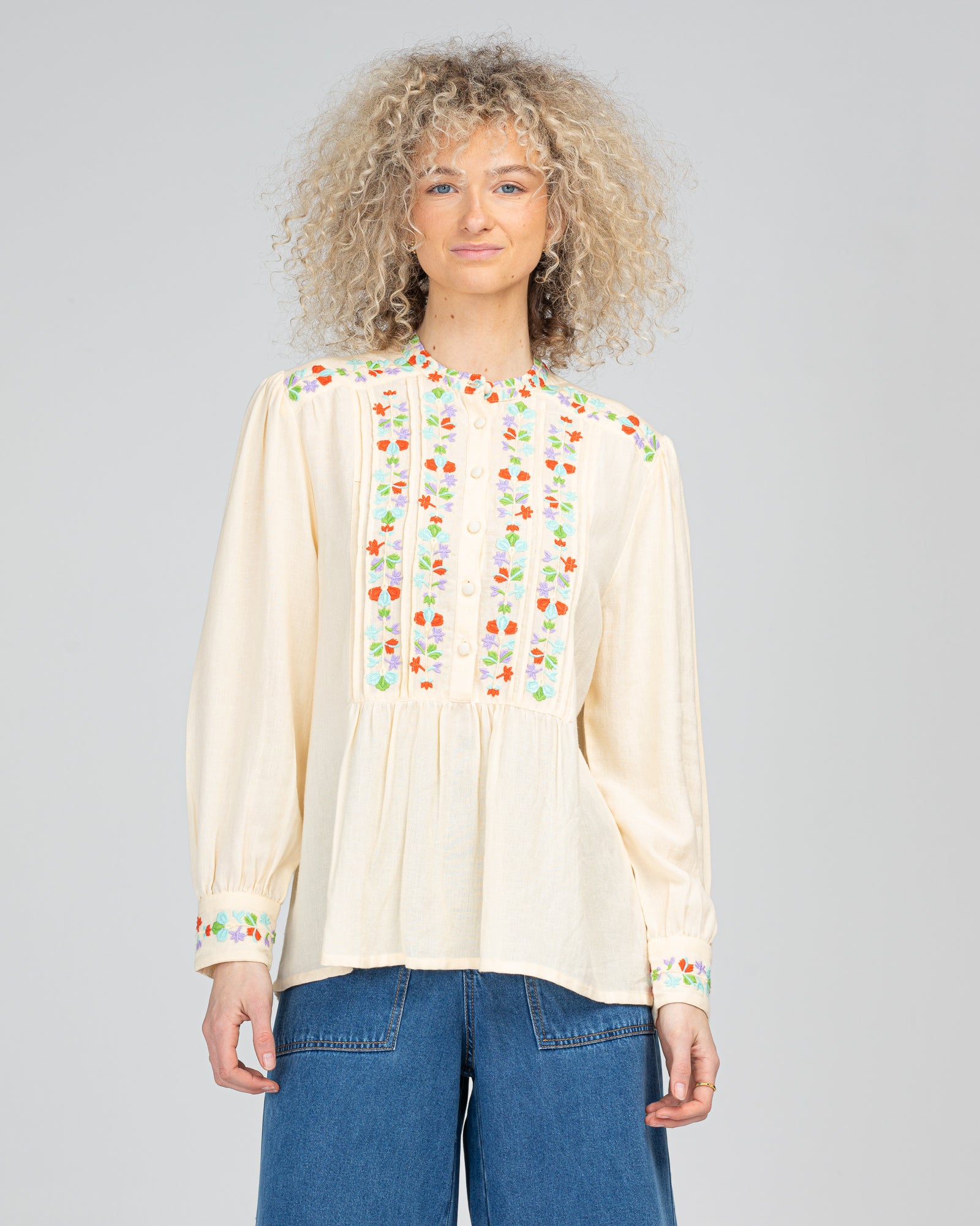 Rosemary Top - Cream