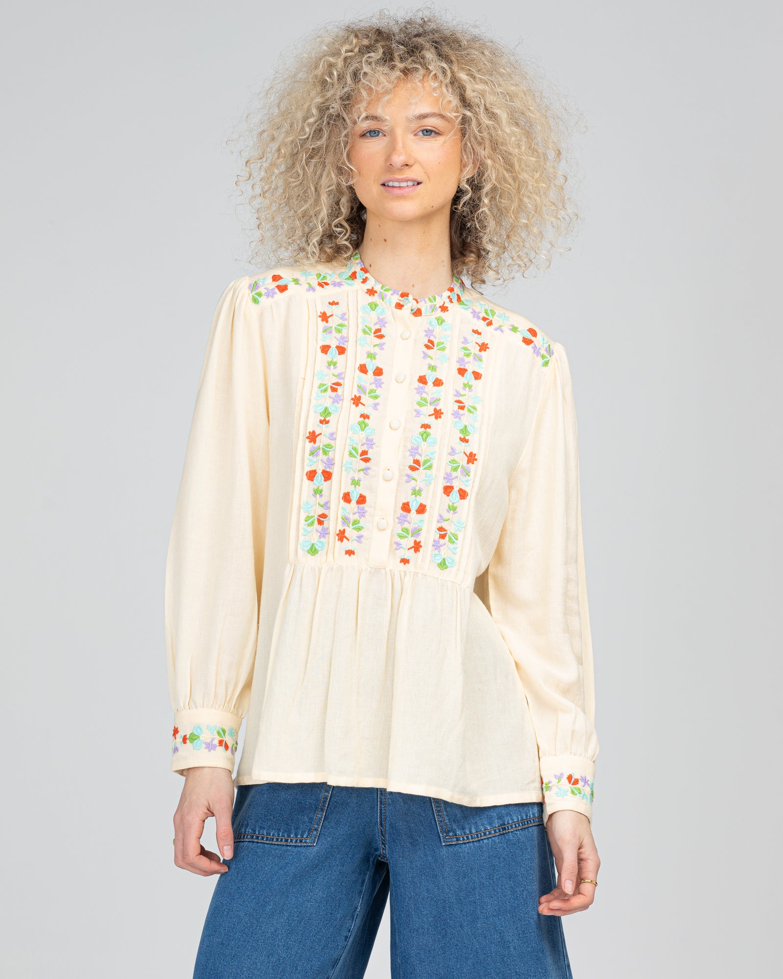 Rosemary Top - Cream