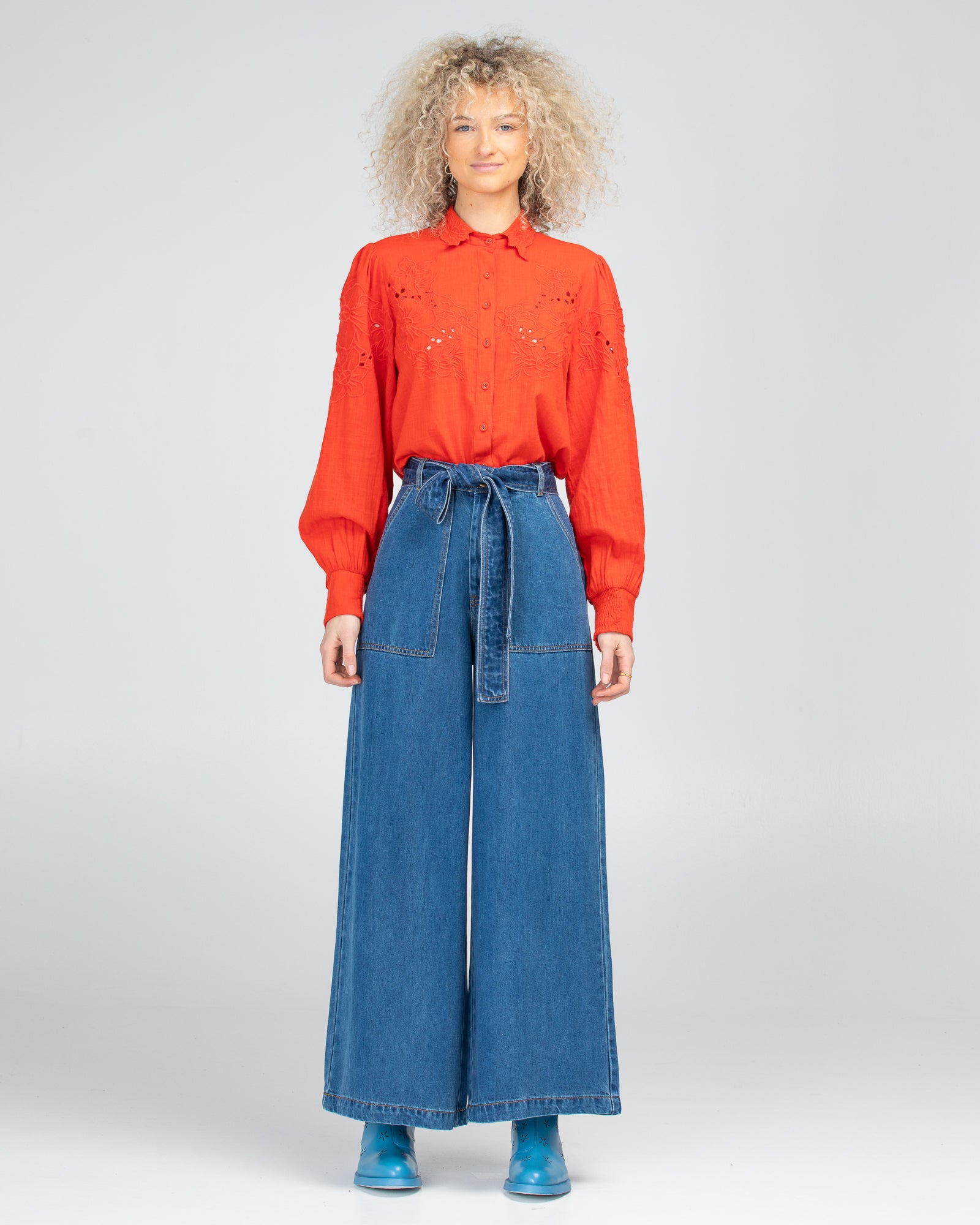 Clementine Shirt - Poppy Red