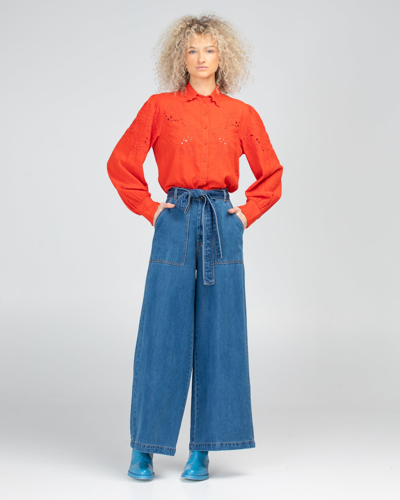 Clementine Shirt - Poppy Red