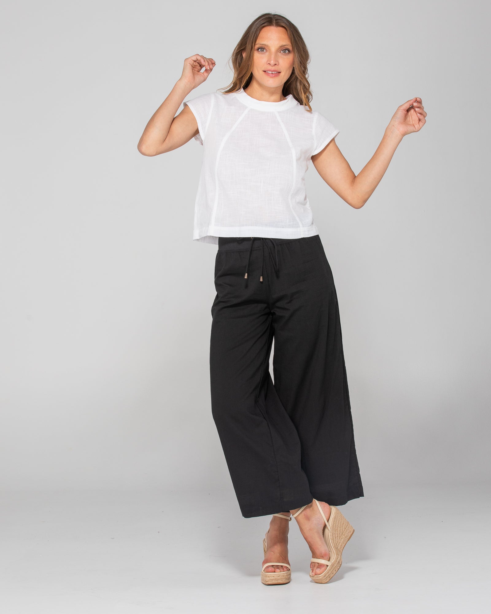 Ria Pant With Pockets - Black