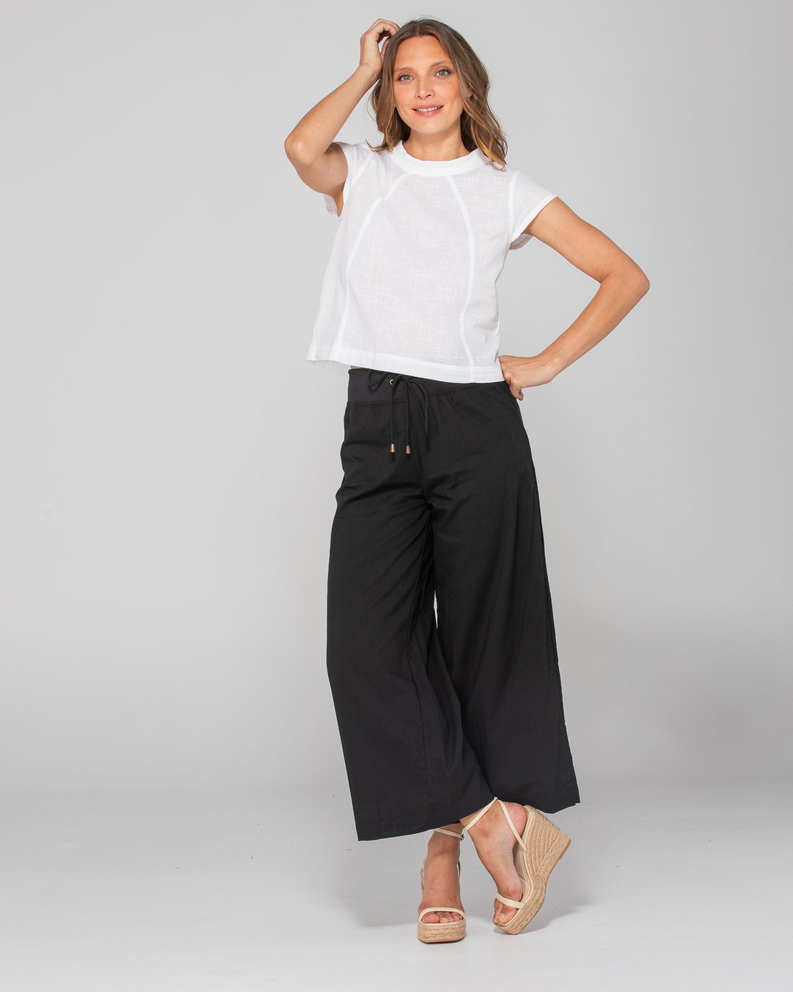 Ria Pant With Pockets - Black