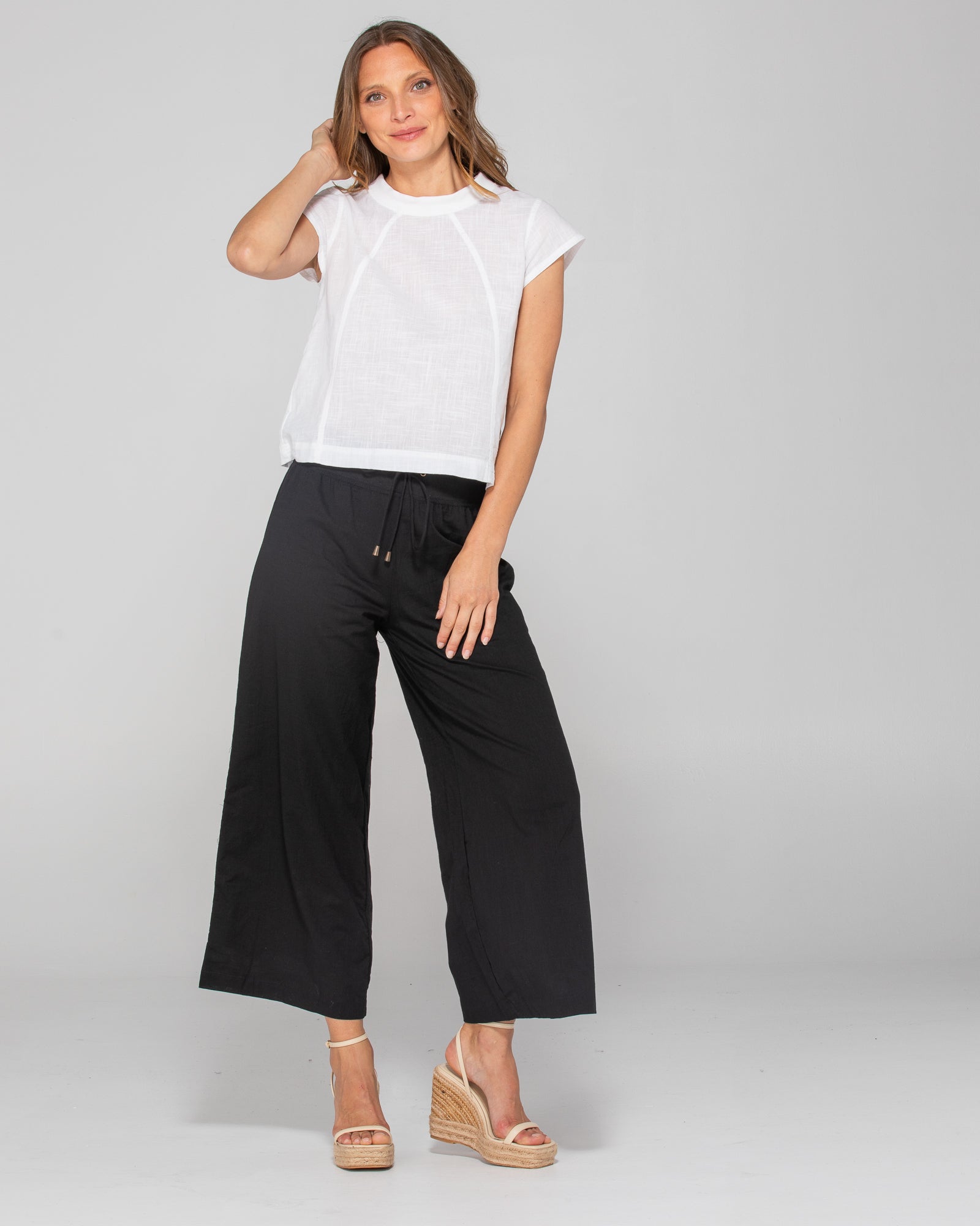 Ria Pant With Pockets - Black