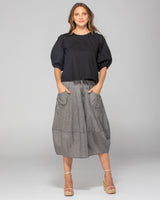 Guru Skirt - Winter Black Chambray