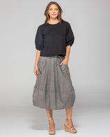 Guru Skirt - Winter Black Chambray