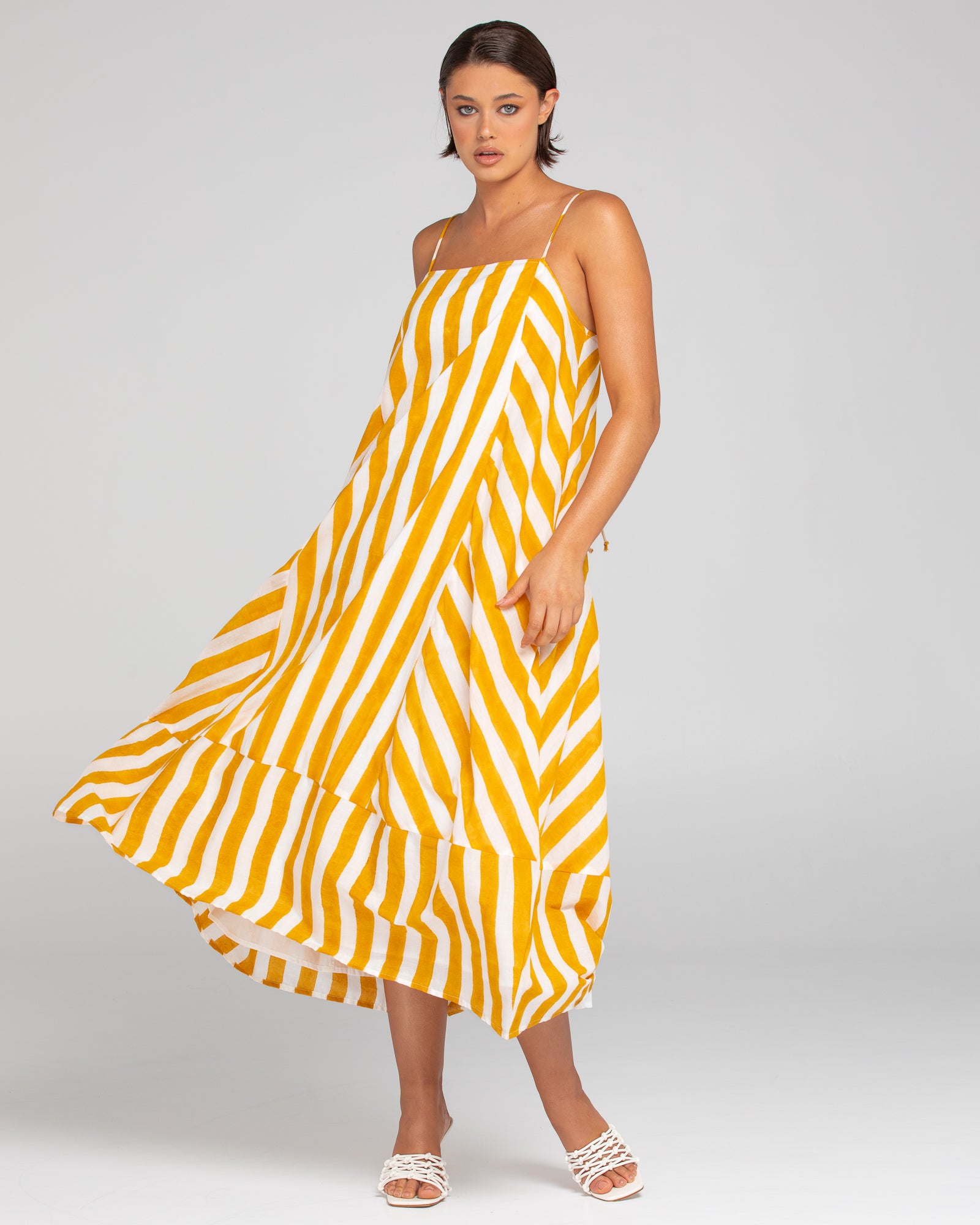 Sami Dress - Tropical Stripe