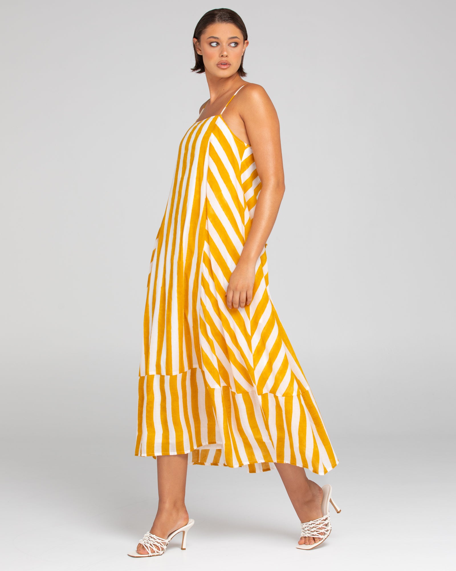 Sami Dress - Tropical Stripe