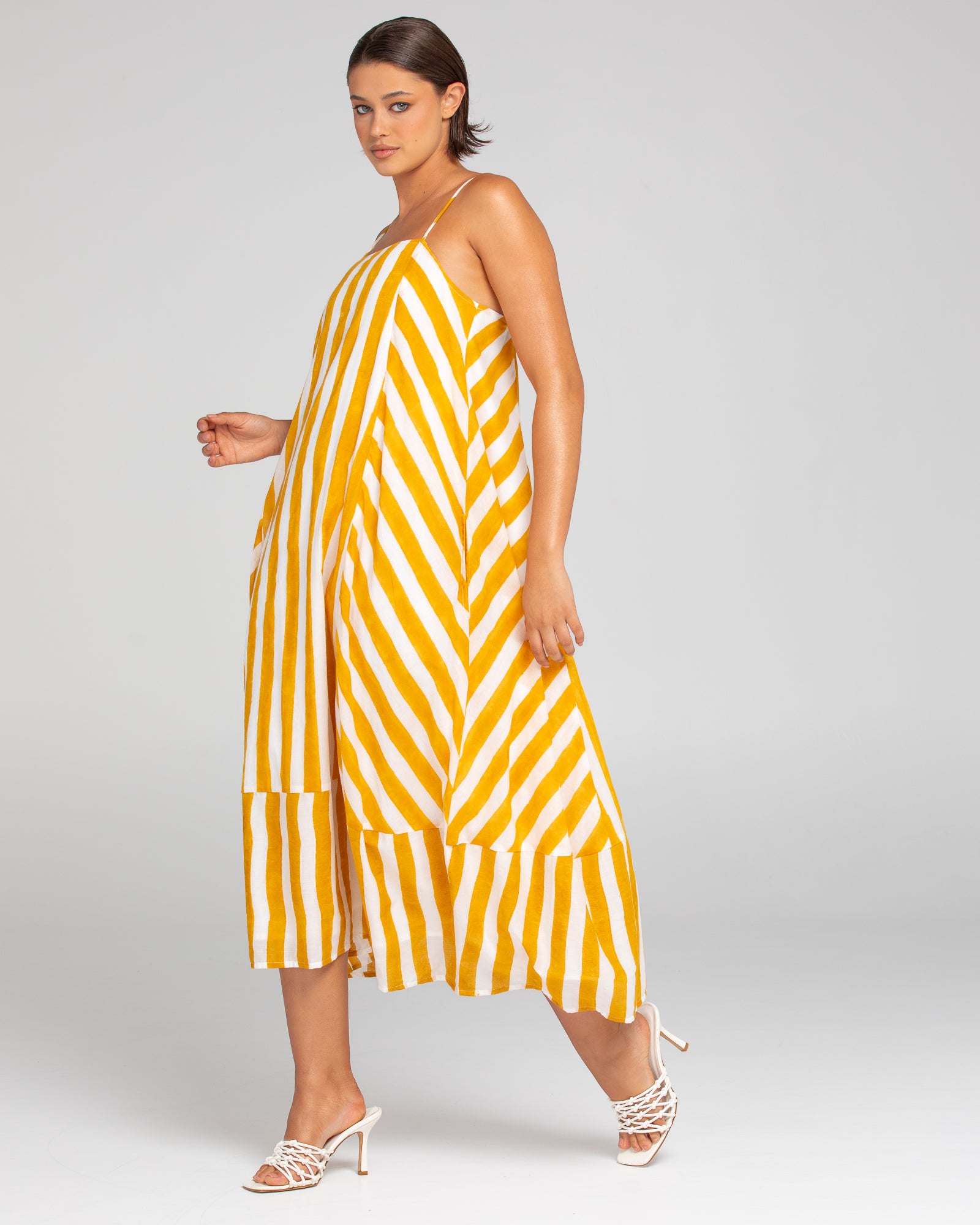 Sami Dress - Tropical Stripe