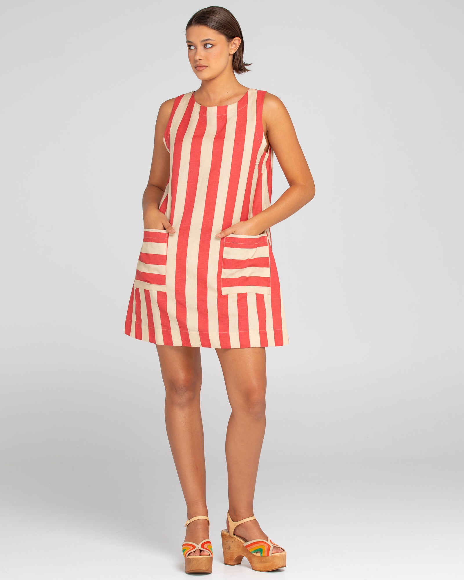 Mina Dress - Kaia Stripe