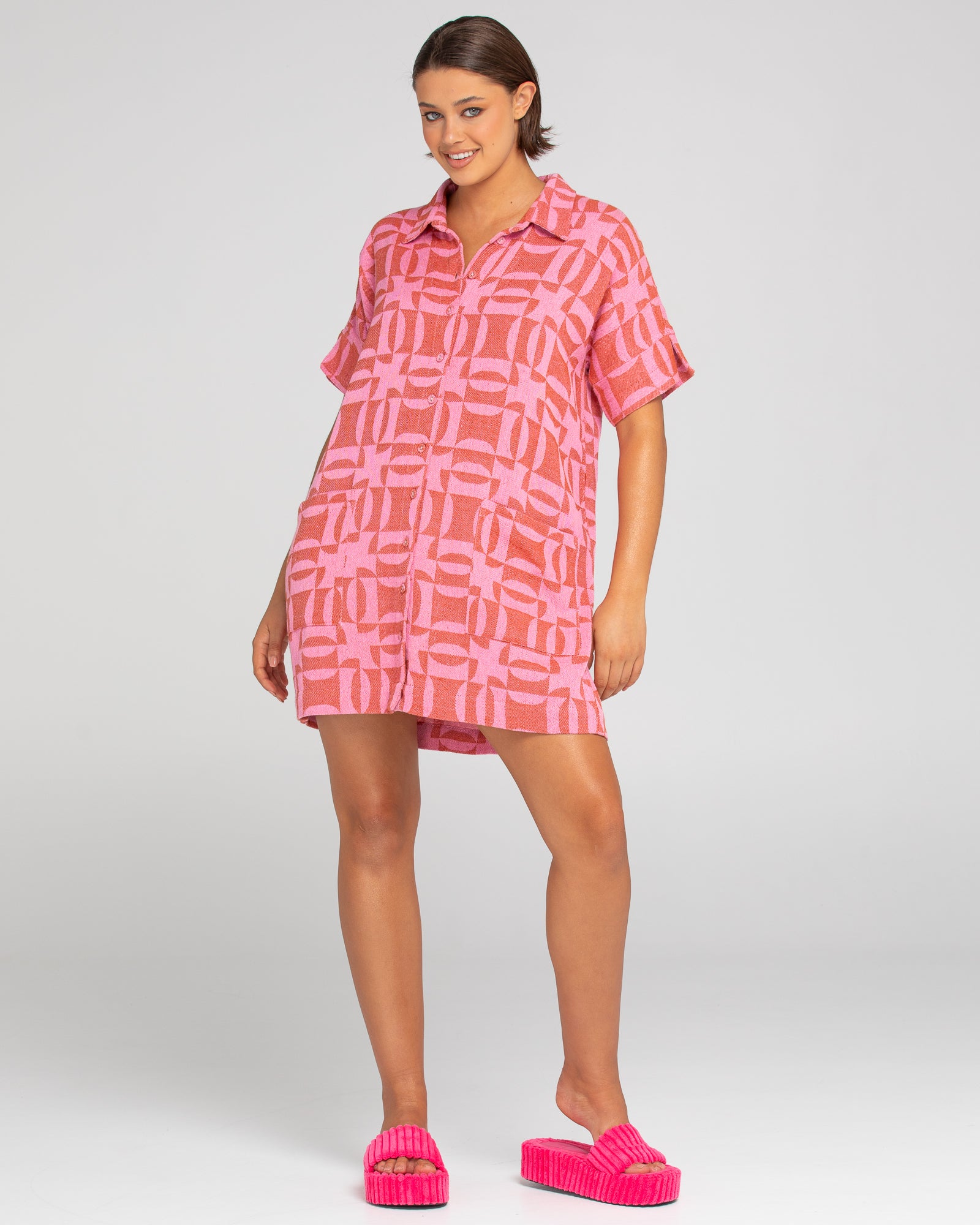 Cabana Shirt Dress - Mina