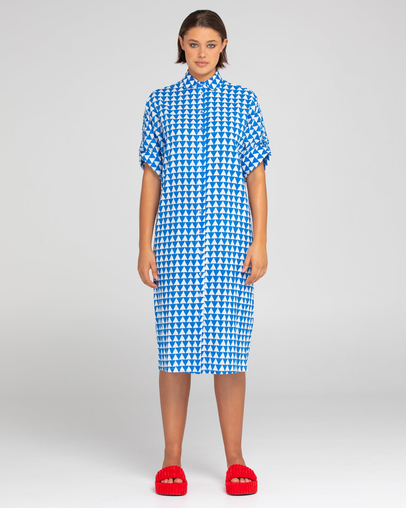 Maui Shirt Dress - Kelly