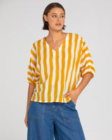 Sami Top - Tropical Stripe