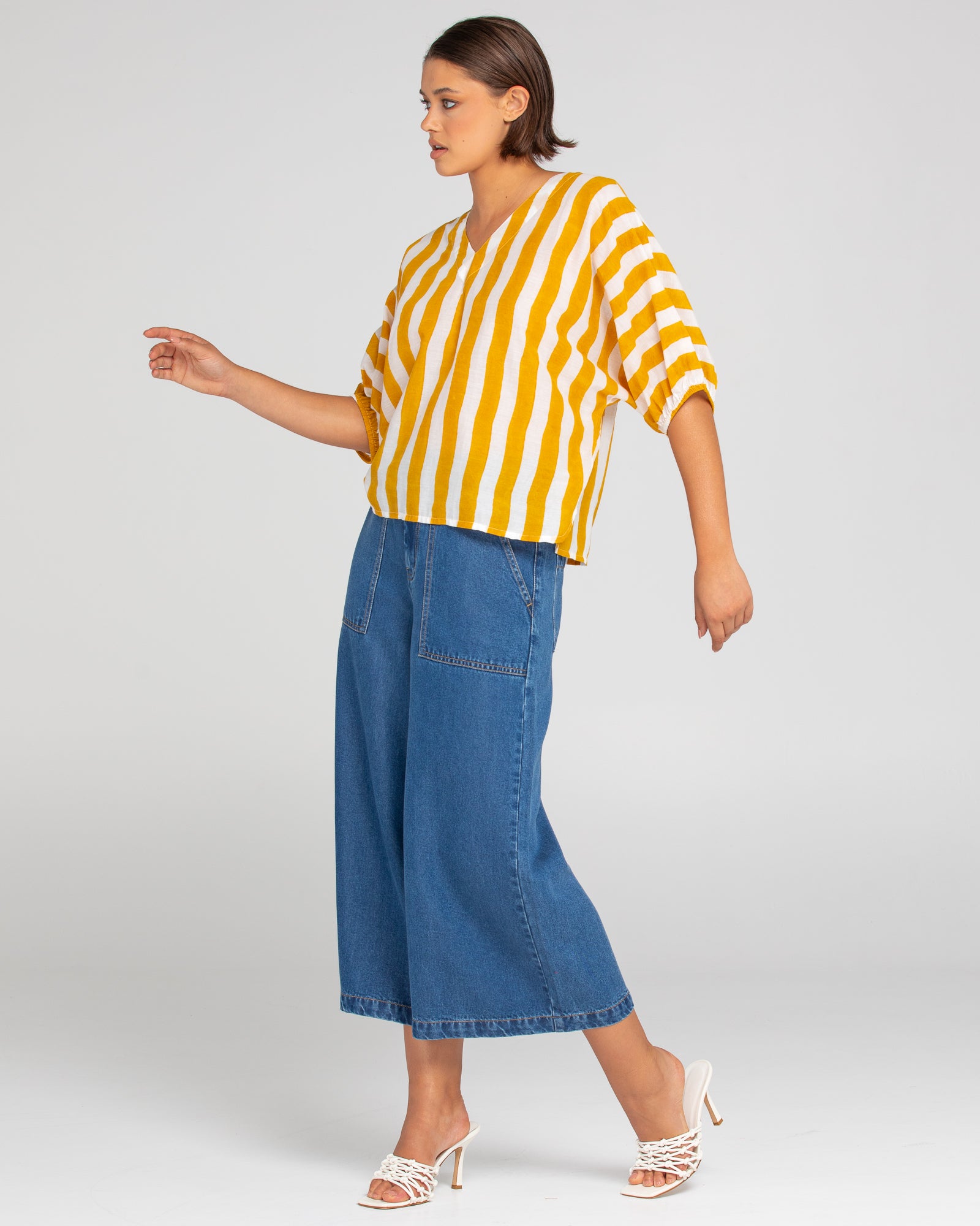 Sami Top - Tropical Stripe