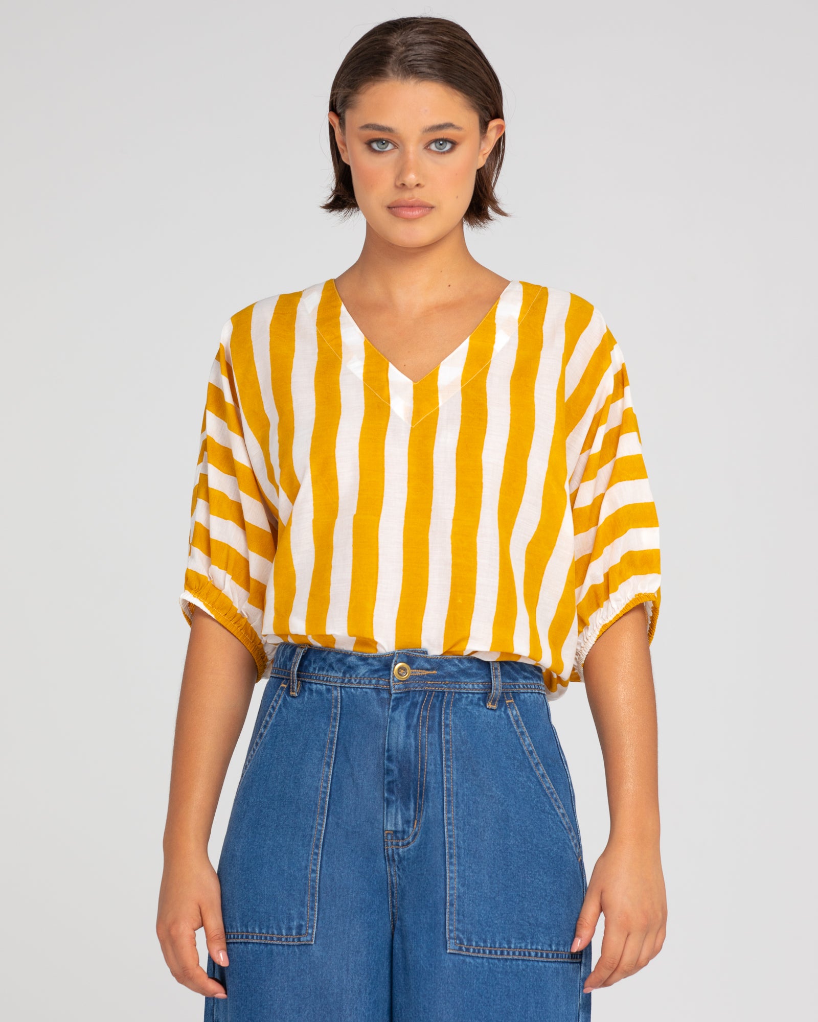 Sami Top - Tropical Stripe