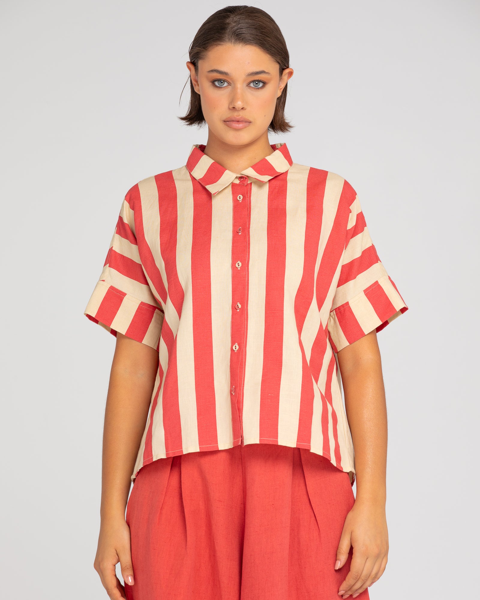 Mina Shirt- Kaia Stripe