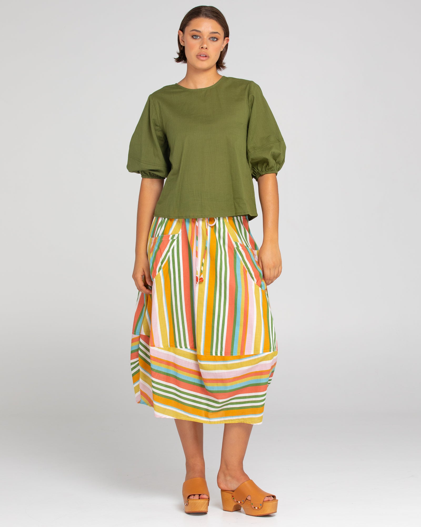 Guru Skirt - Ailana Stripe