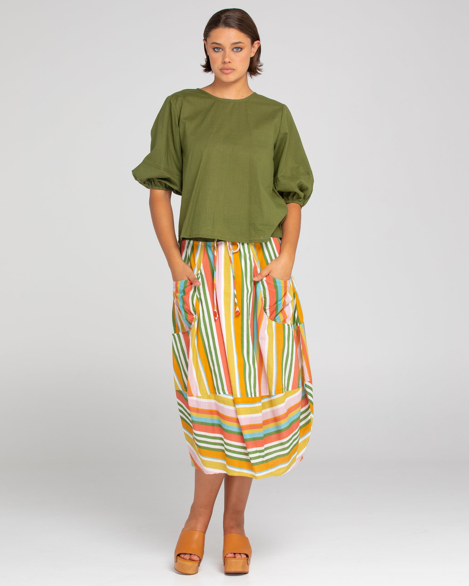 Guru Skirt - Ailana Stripe