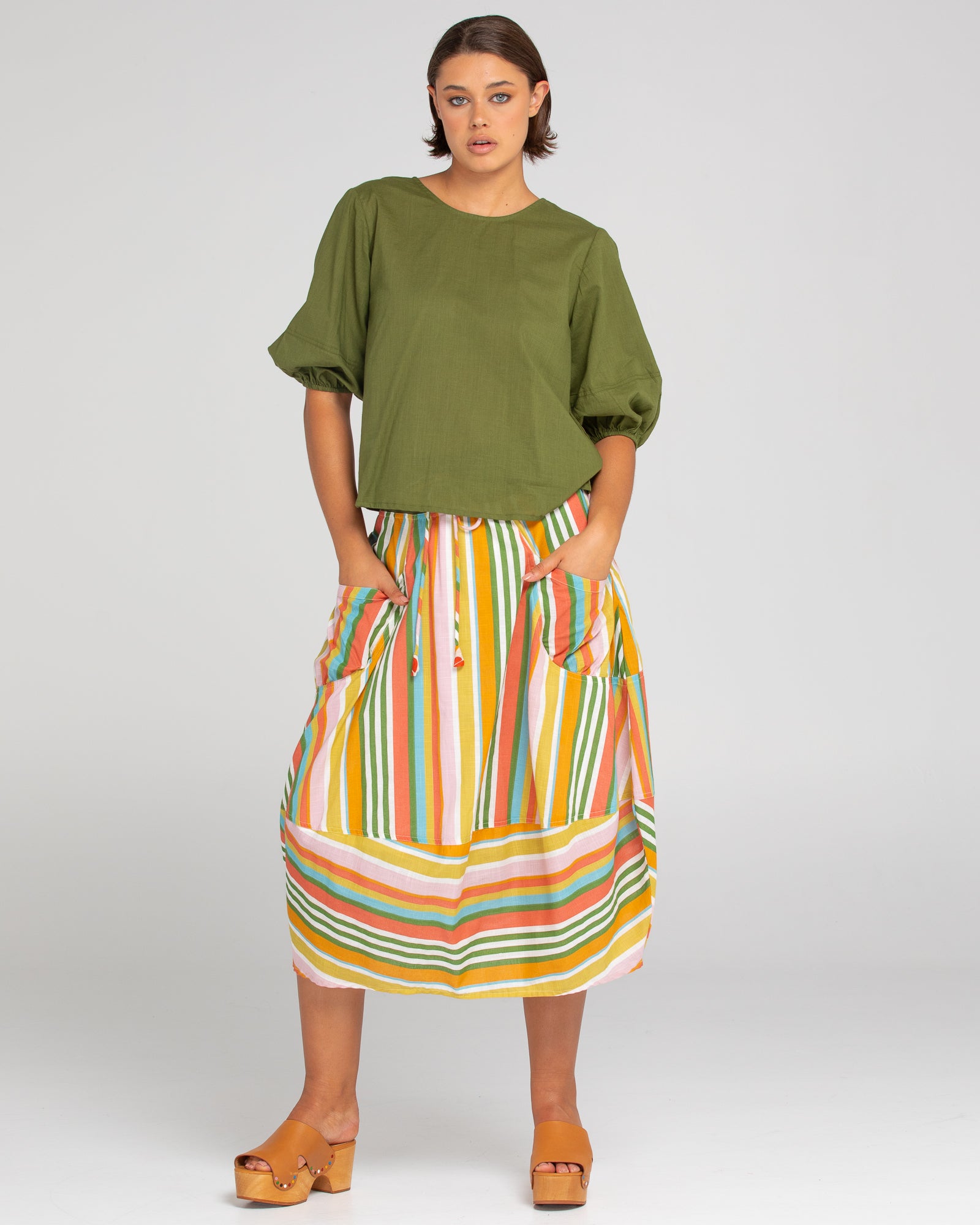 Guru Skirt - Ailana Stripe