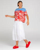 Guru Skirt Basic - Sheer White Slub