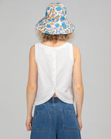 Reversible Wide Brim Bucket Hat - Mimi/Maui