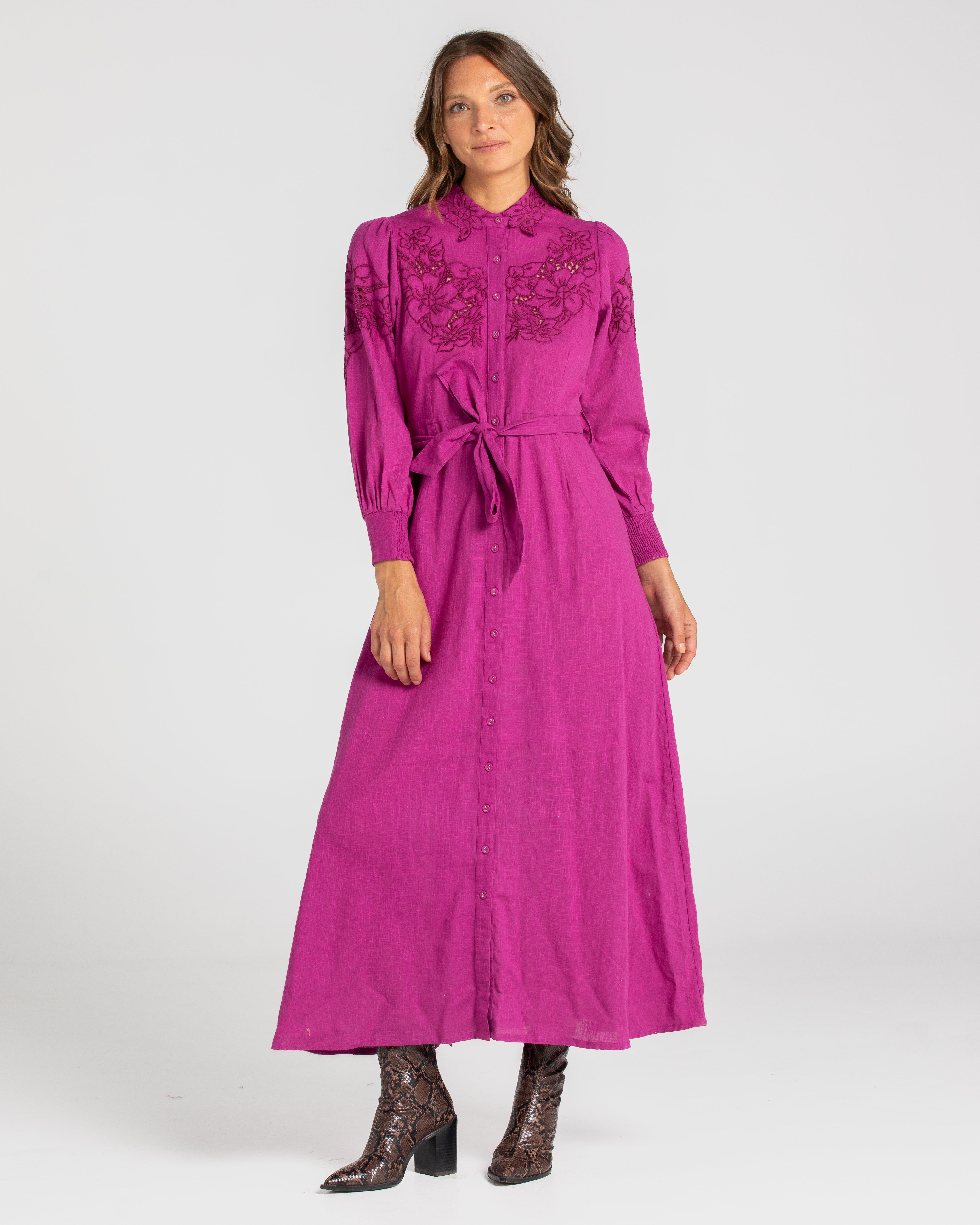 Clementine Dress - Magenta