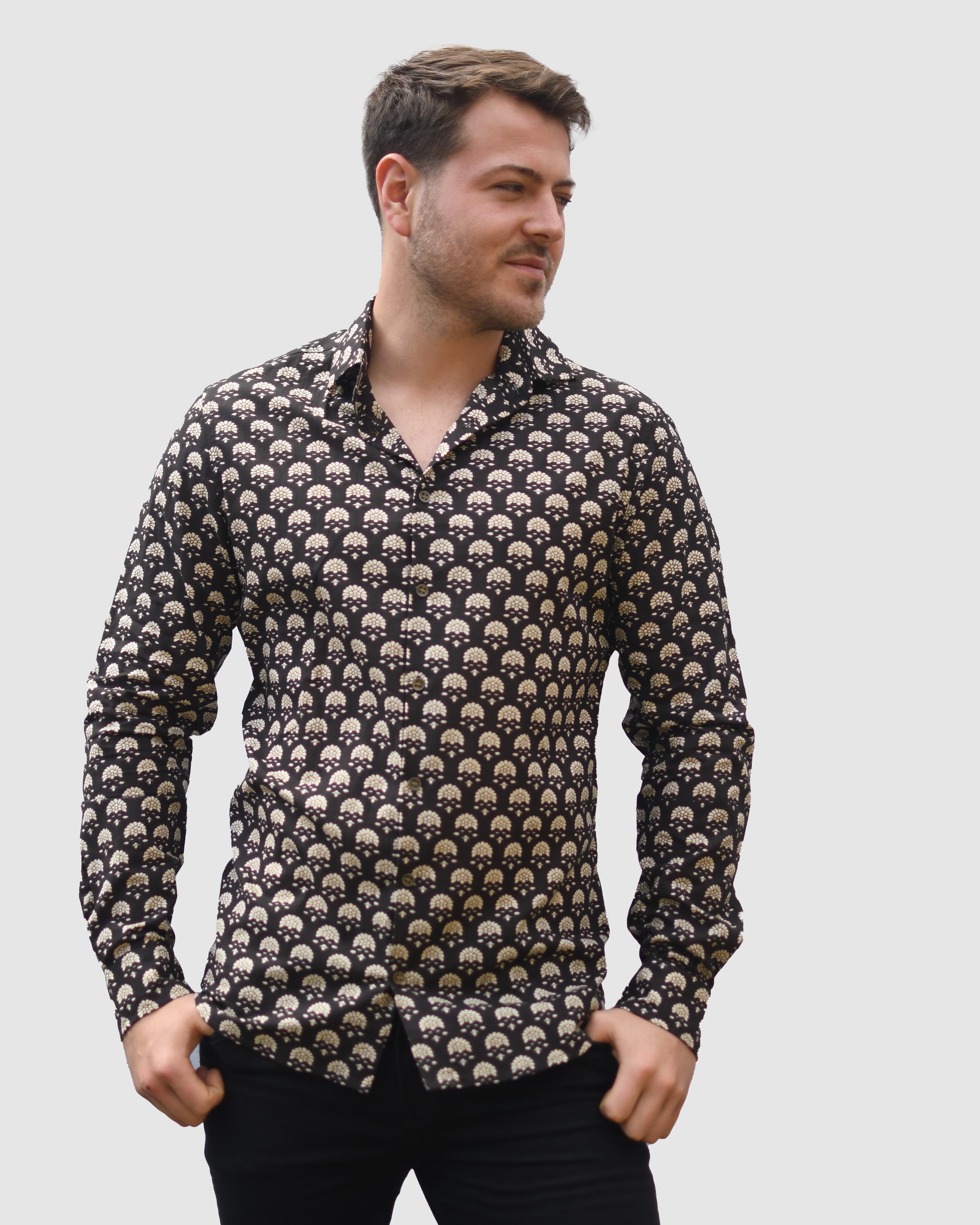 Mens Long Sleeved Shirt - Dahlia