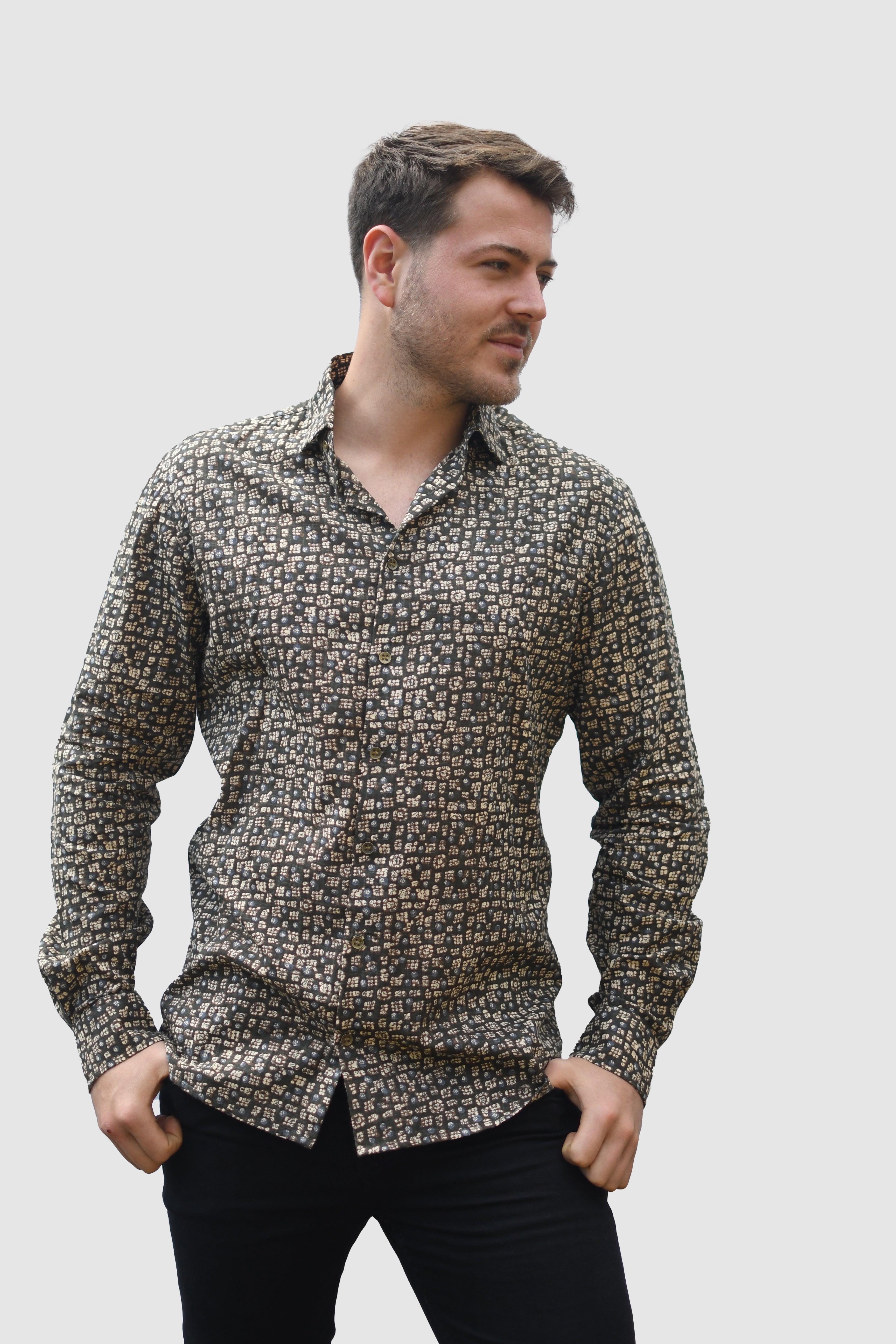 Mens Long Sleeved Shirt- Reza